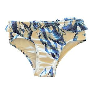 Jessica Simpson Blue Floral Ruffle Bikini 12M Baby